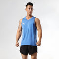 Chemical fibre blend quick-drying sports top for men in solid colour with moisture management properties