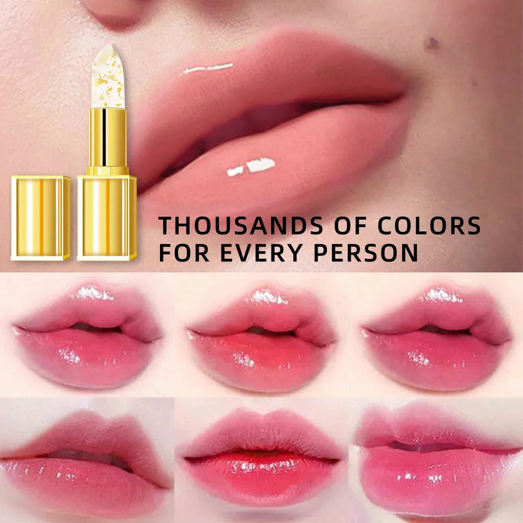 Warm colour-changing anti-smudge gilding lipstick with 3.5g content