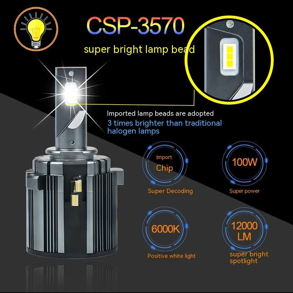 Golf 7 Touran L specific LED low beam headlight unit with aviation aluminium alloy housing.