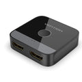 Alloy cable separator for computer to television audio and video conversion in grey colour