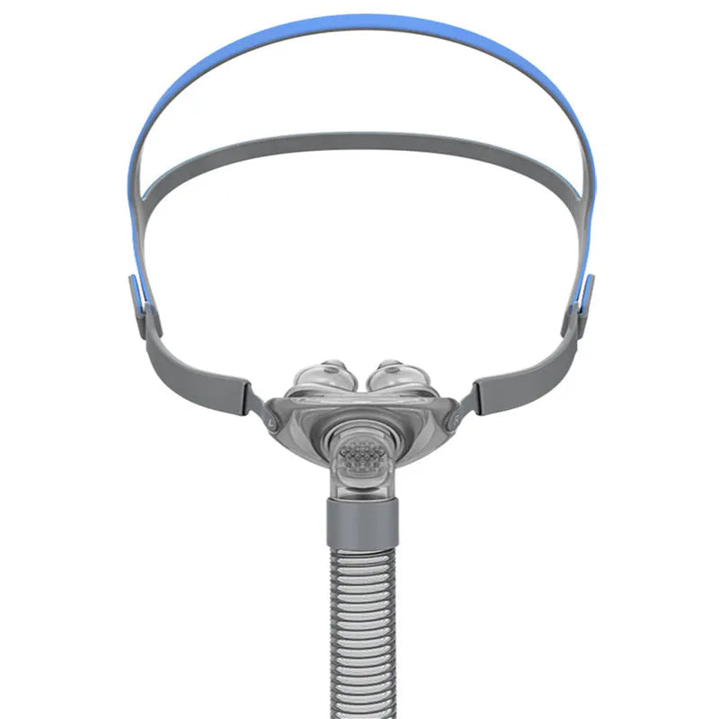 Ventilator nasal pillow mask accessory kit with silicone pads and a thickened headband in box packaging.