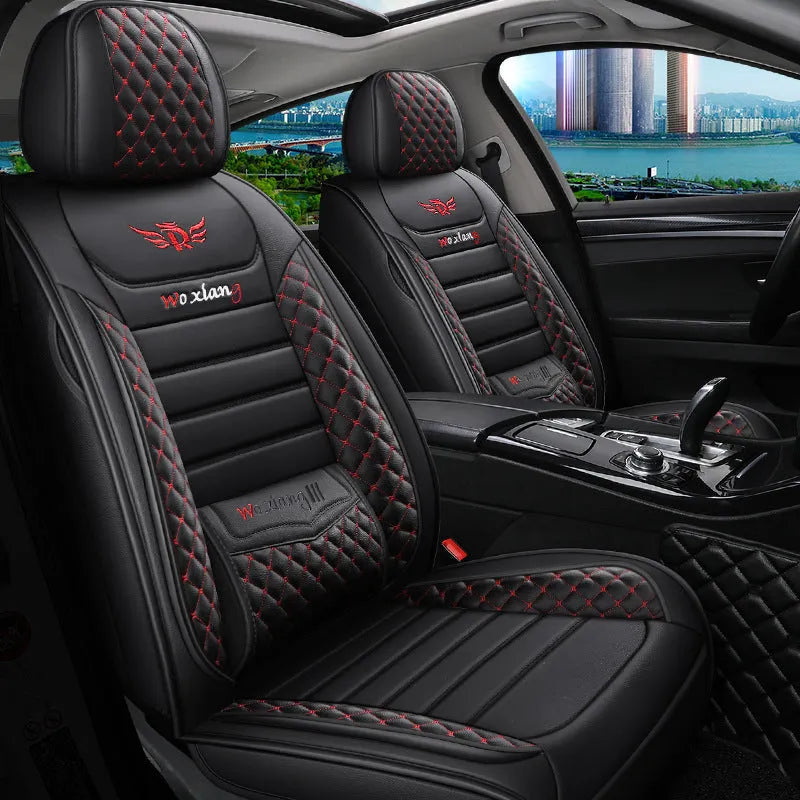 High elastic sponge car seat cushion in Sport Red colour on a car seat.