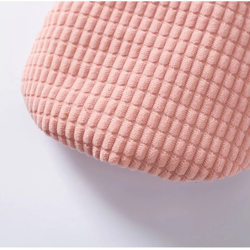 Pink checked corduroy dog vest with metal leash ring and bear tag for small medium dogs