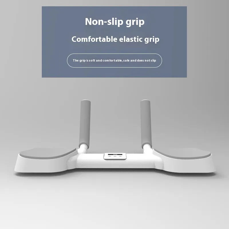 White flat support trainer with alloy aluminium frame and adjustable tension for home fitness