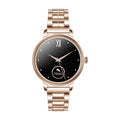 AK38 ladies smart watch with stainless steel Milanese band and 1.09-inch colour touchscreen