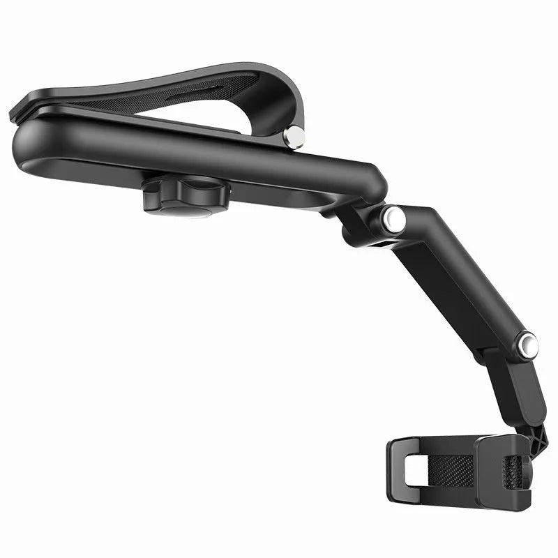 Car mobile phone bracket in black and green attached to car air vent