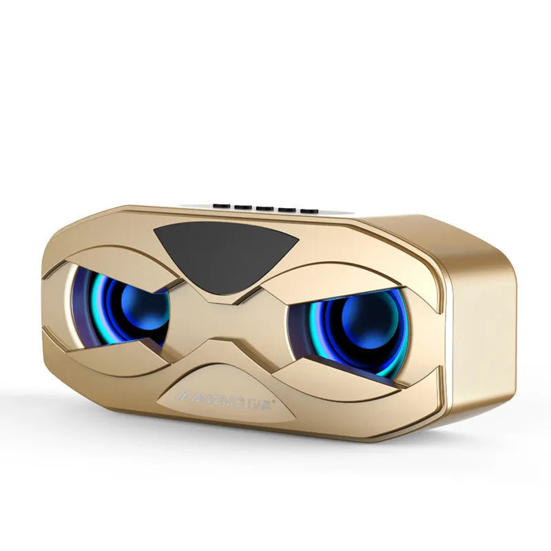 Bluetooth subwoofer small speaker with colourful light, plastic casing, model M5, compact size 175x73.5x54mm, available in multiple colours
