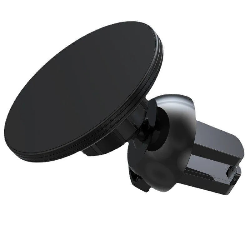 Black aluminium alloy magnetic car air vent phone holder with adjustable ball head