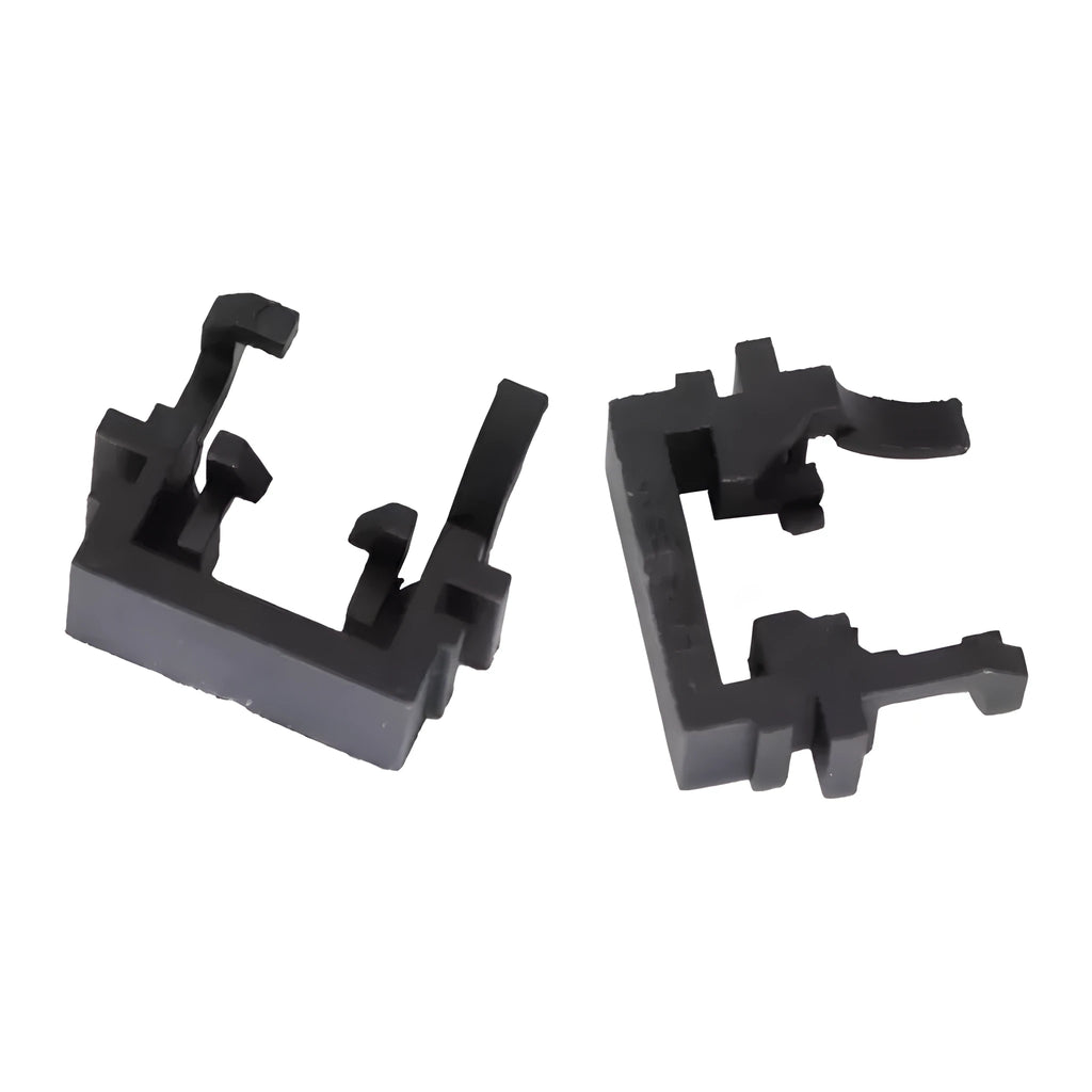 Black plastic LED headlight conversion holder for Ford cars, dimensions 30.7mm by 10mm by 26mm