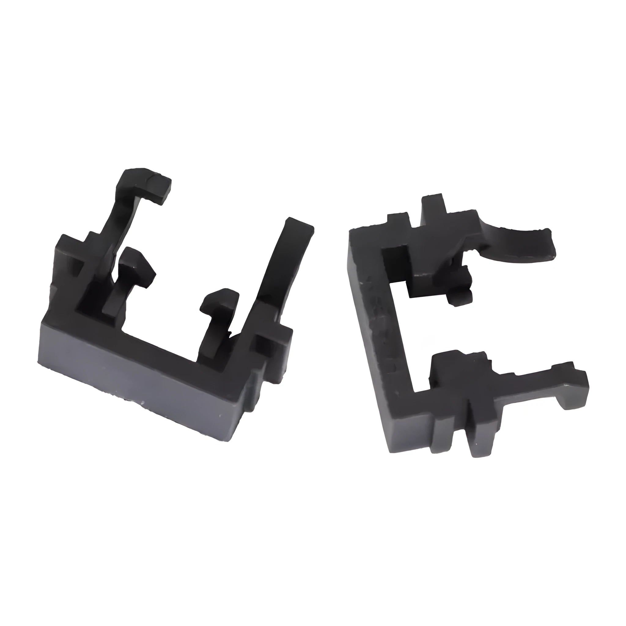 Black plastic LED headlight conversion holder for Ford cars, dimensions 30.7mm by 10mm by 26mm
