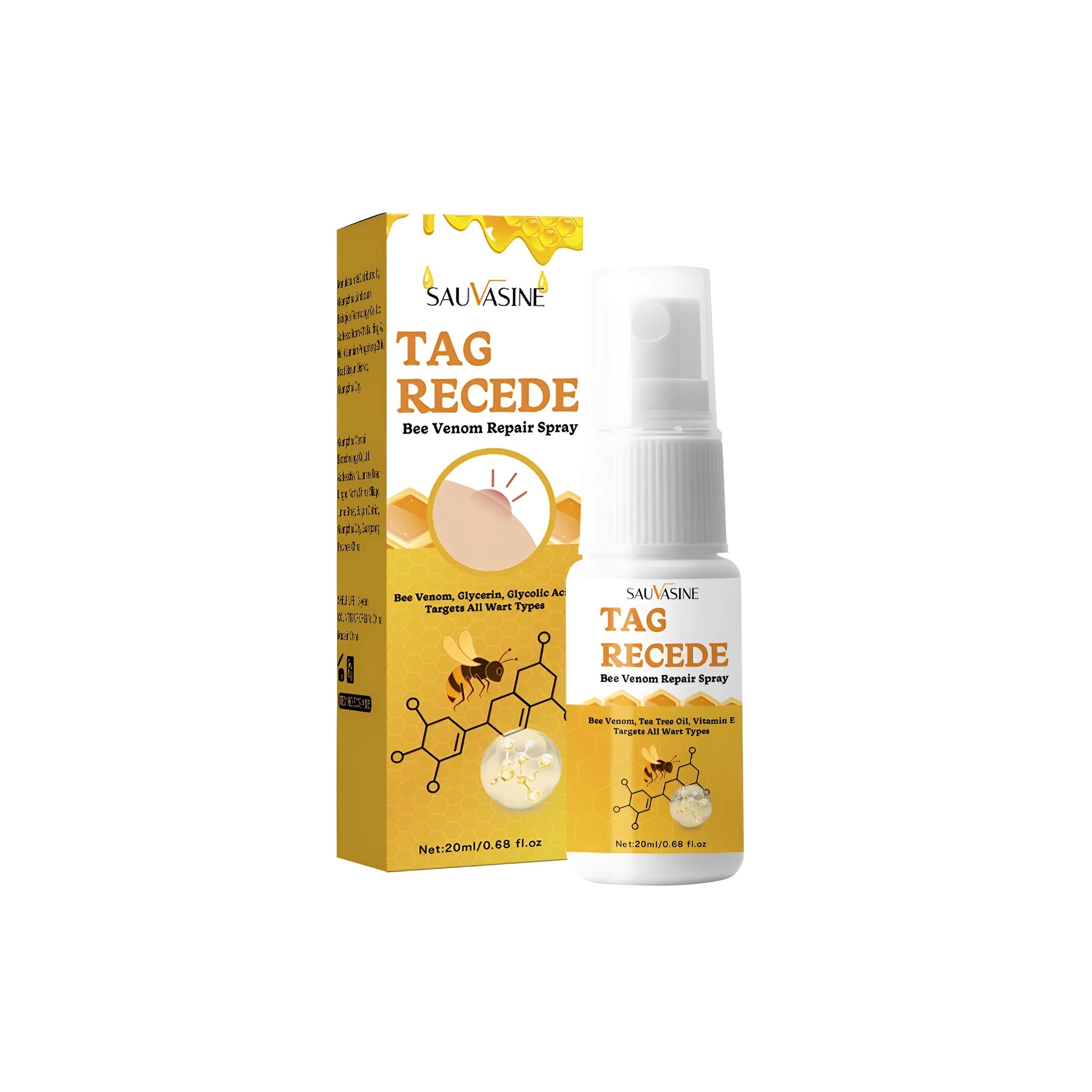 Bee Wart Spray skin cream 20ml bottle for flesh bumps and moles treatment