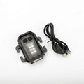 Mini warning flashlight with USB charging cable for outdoor backpack mounting