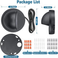 Platinum-coloured outdoor step light with IP67 waterproof rating for garden path illumination