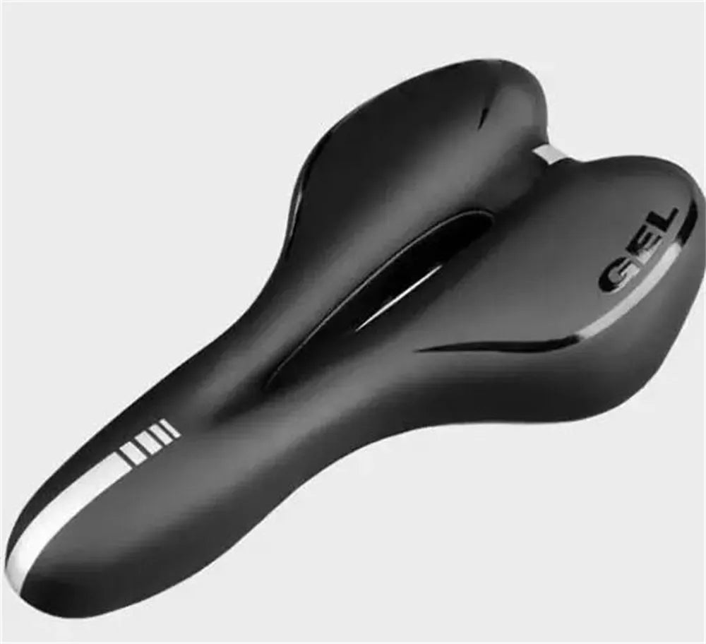 Bicycle cushion with PU leather surface and waterproof cover set including wrench and tyre repair kit