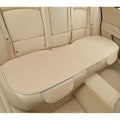 Linen plaid pattern car seat cushion with hemming style in classic black and red colour