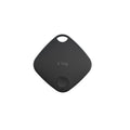 Compact black Bluetooth anti-lost tracker key ring with positioning alarm.