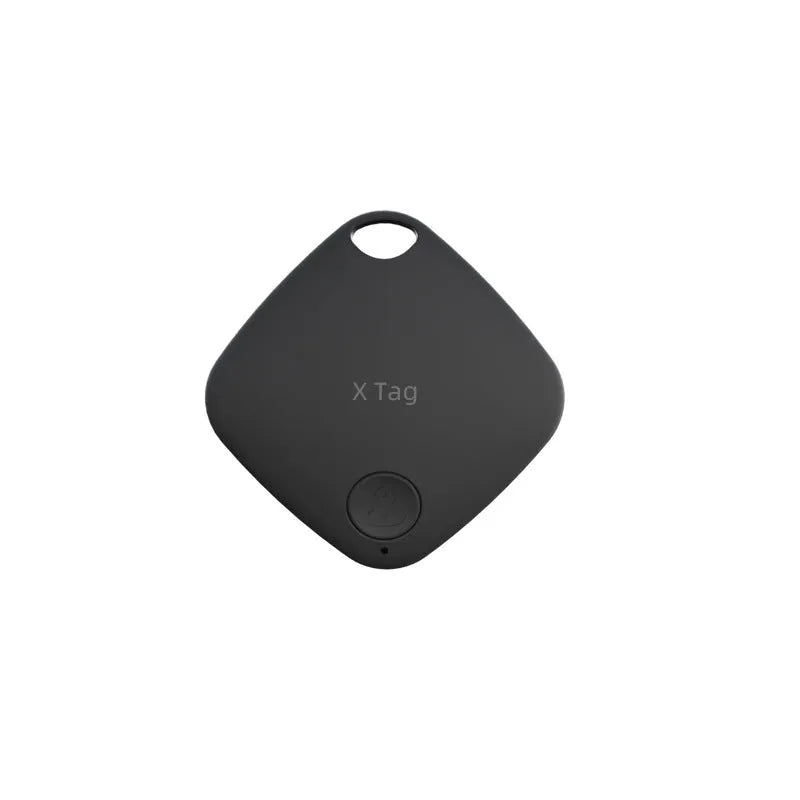 Compact black Bluetooth anti-lost tracker key ring with positioning alarm.