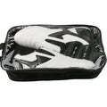 Black and white children's martial arts shoes with soft sole and widened fit for boxing training
