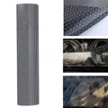 Perforated plastic automotive colour changing film showing mesh pattern with 30x106cm dimensions