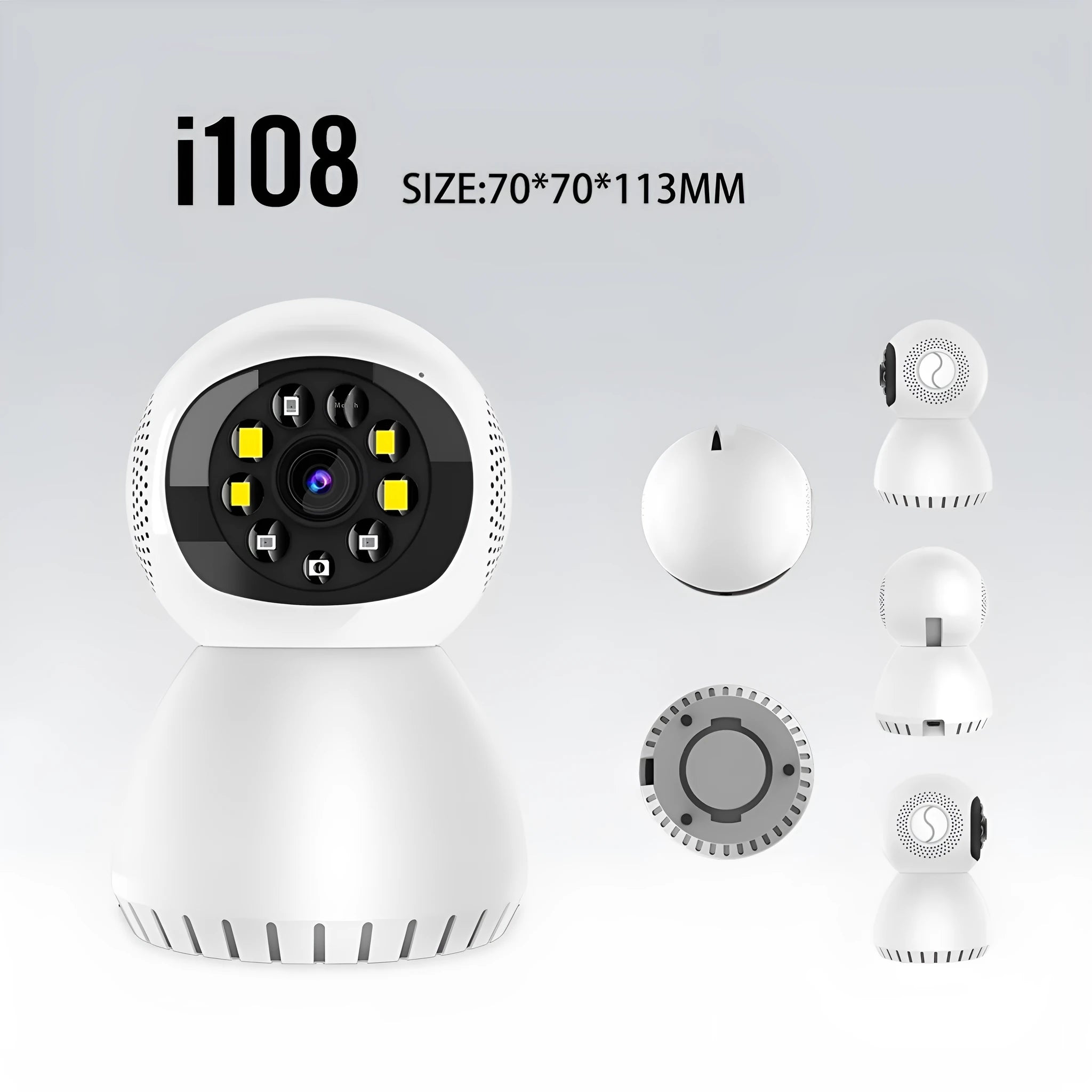 Wireless monitor camera with dual-frequency wifi and 1080p HD video for home security
