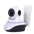 White dome-shaped wireless surveillance camera with 2MP sensor for indoor and outdoor night vision monitoring
