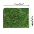 Artificial grass dog toilet mat for indoor pet training, shown in a small size on a floor.