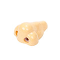Flesh colour plastic manual pencil sharpener with geometry shape measuring 58x45x30mm for student stationery