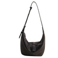 Women's simple PU messenger bag with single shoulder strap in five colours, black, white, brown, green, khaki, size 35x20x23cm