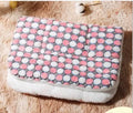 Fashion Pet Cat Four Seasons Mat Blanket thickened double-sided lamb wool flannel seat cushion in gray with bone pattern for cats
