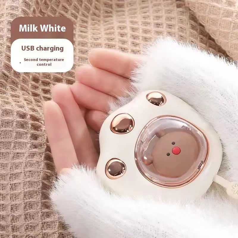 USB hand warmer with digital display in aluminium heat dissipation design