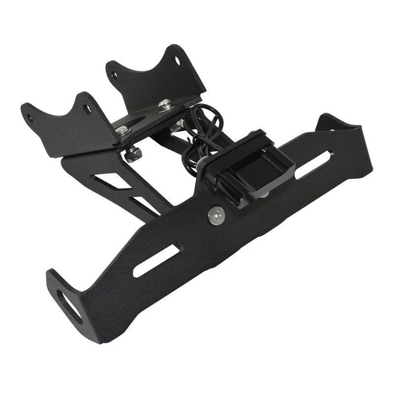 Black aluminium alloy licence plate bracket for Honda motorcycle rear mounting