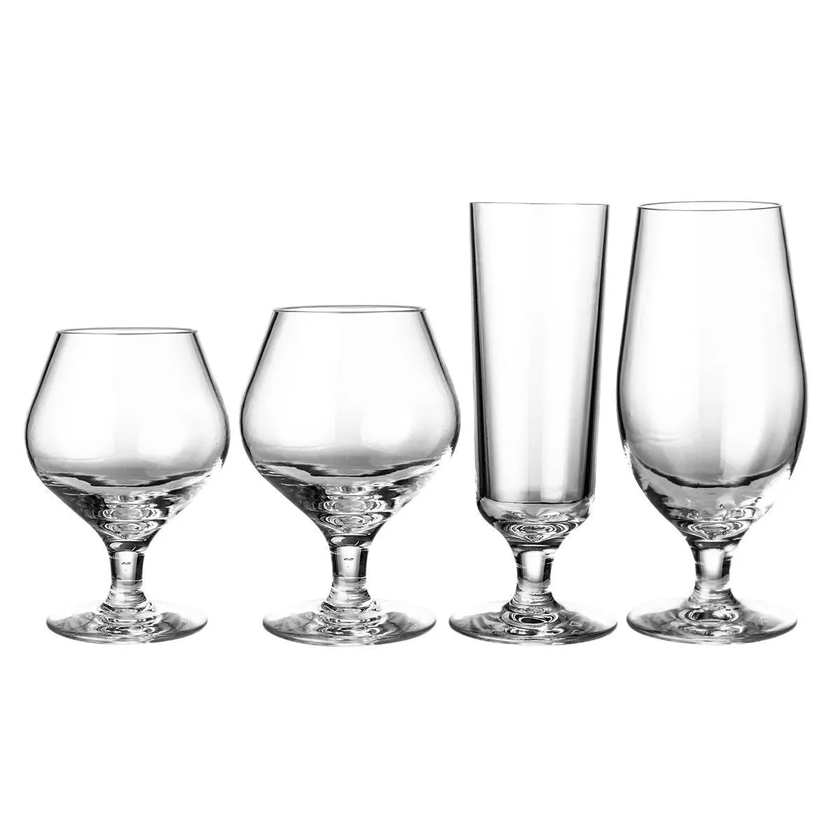 PC acrylic wine glass with drop-resistant construction in modern minimalist design