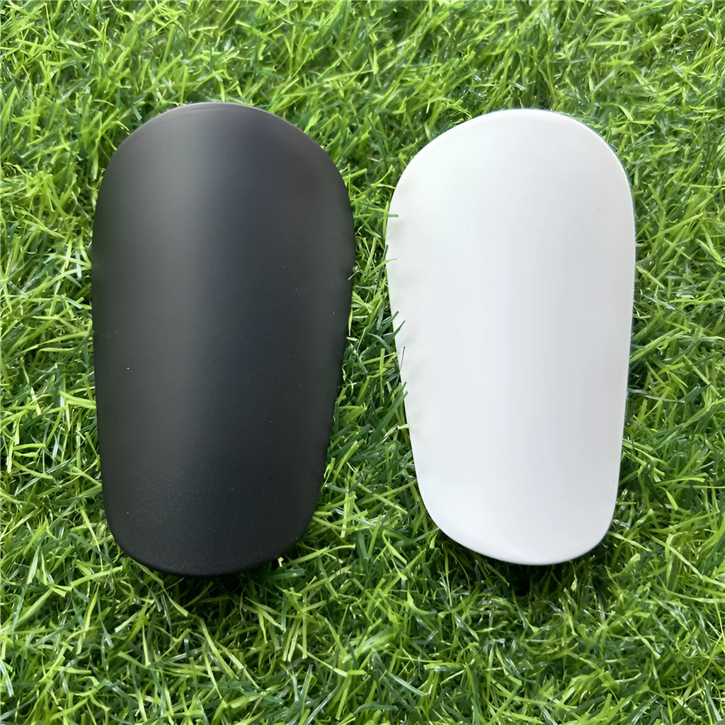 Extra small mini football shin guards in 8x5cm plastic construction
