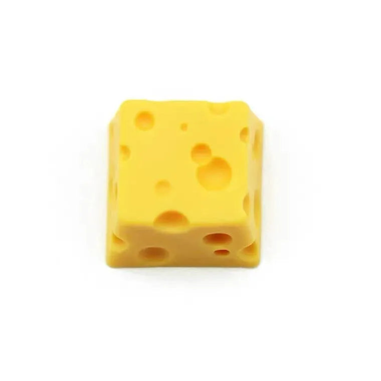 Yellow resin cheese wedge keycap for Cherry MX mechanical keyboards