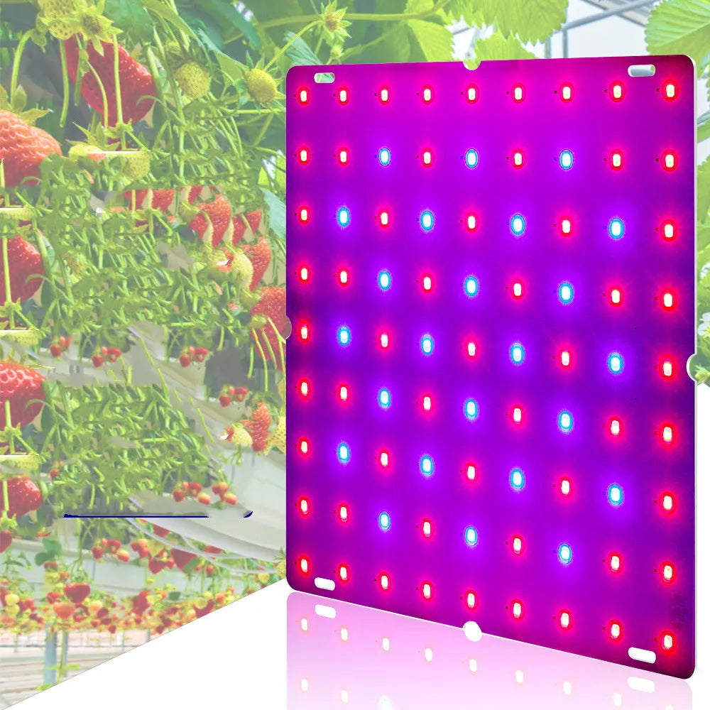 Silver aluminum hook-mount LED plant growth light for indoor fruits and vegetables