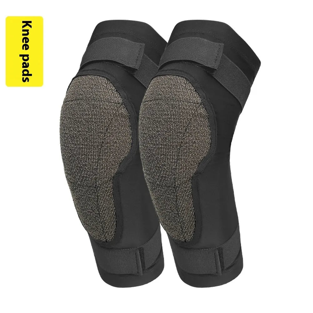 X-ray diffraction ski protective gear set with hip and knee pads for inner wear sports protection