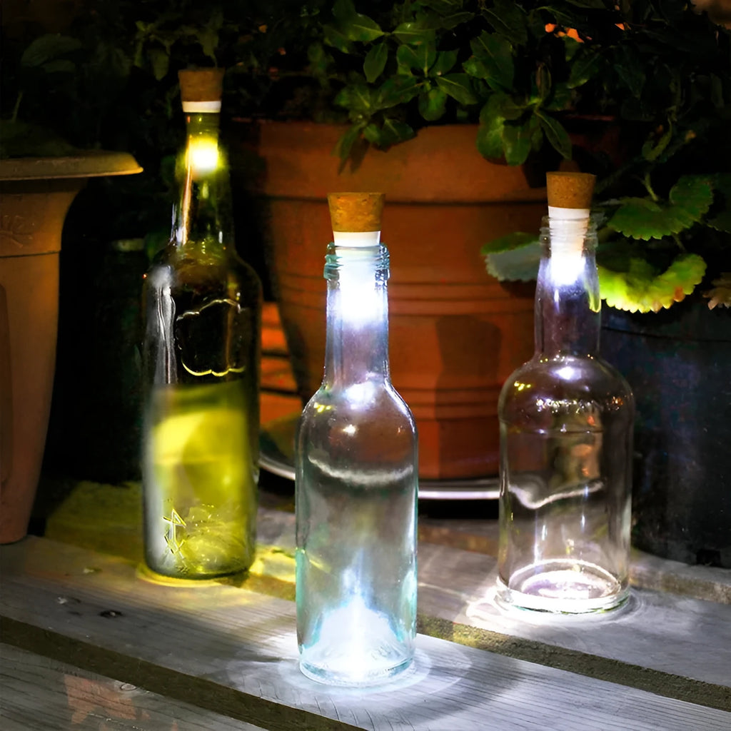 Rechargeable LED luminous bottle cap cork light with plastic shell
