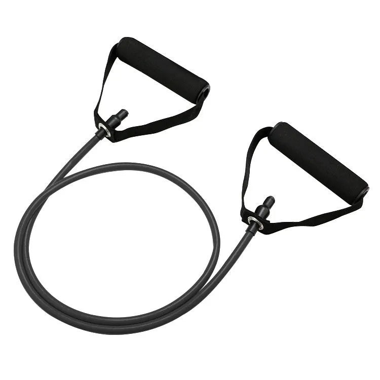 Adjustable chest expander exercise equipment with five colour-coded resistance levels from 10 to 30 pounds
