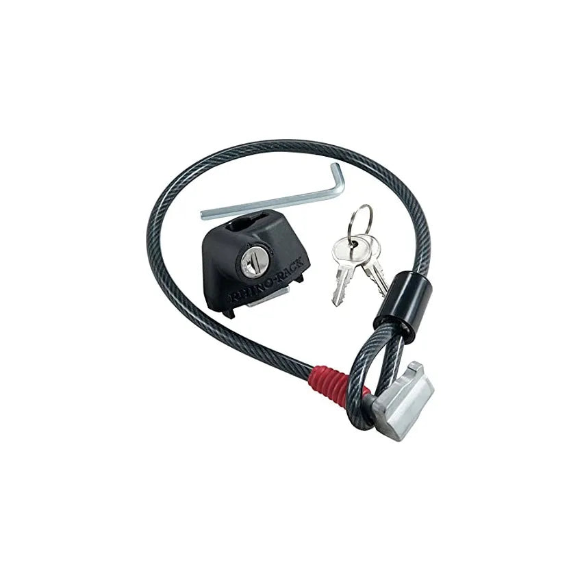 Plastic sheathed steel cable lock for roof platform security in 600mm or 1200mm lengths