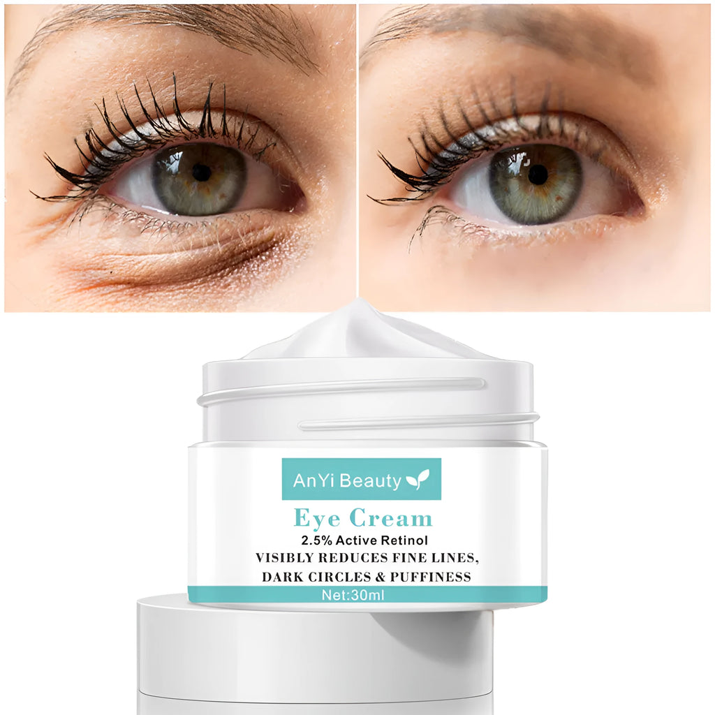 30ml beauty eye cream in pump bottle packaging for under eye moisturising