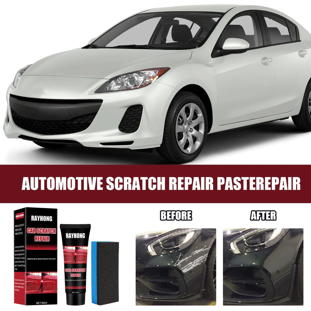 60ml car scratch repair wax set with application cloth for paint surface maintenance