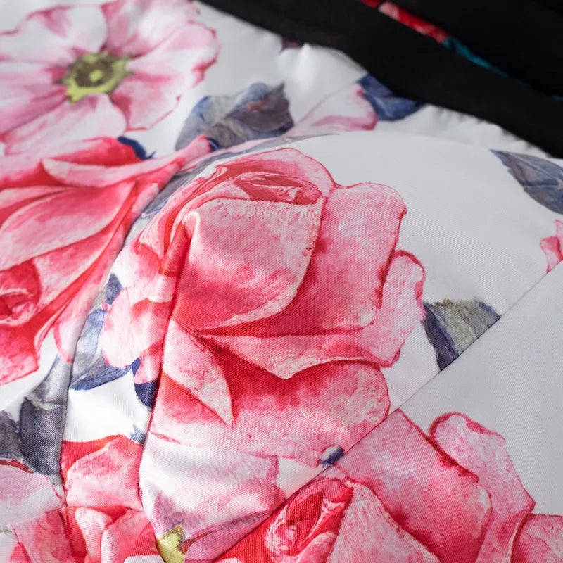 Ice silk men's underwear with printed pattern in polyester fabric showing mid waist design
