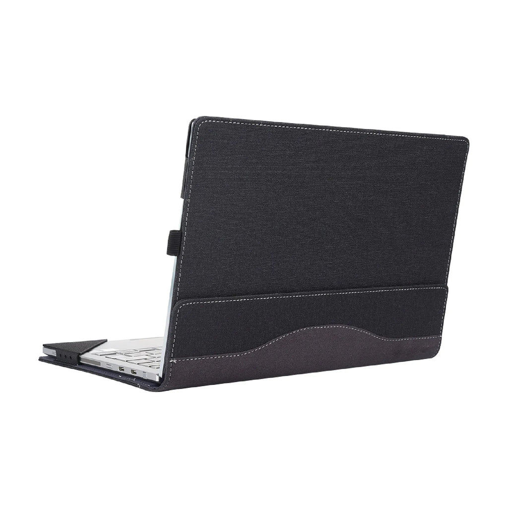 Black imitation leather protective sleeve for Microsoft Laptop Bag with Chinese-style design