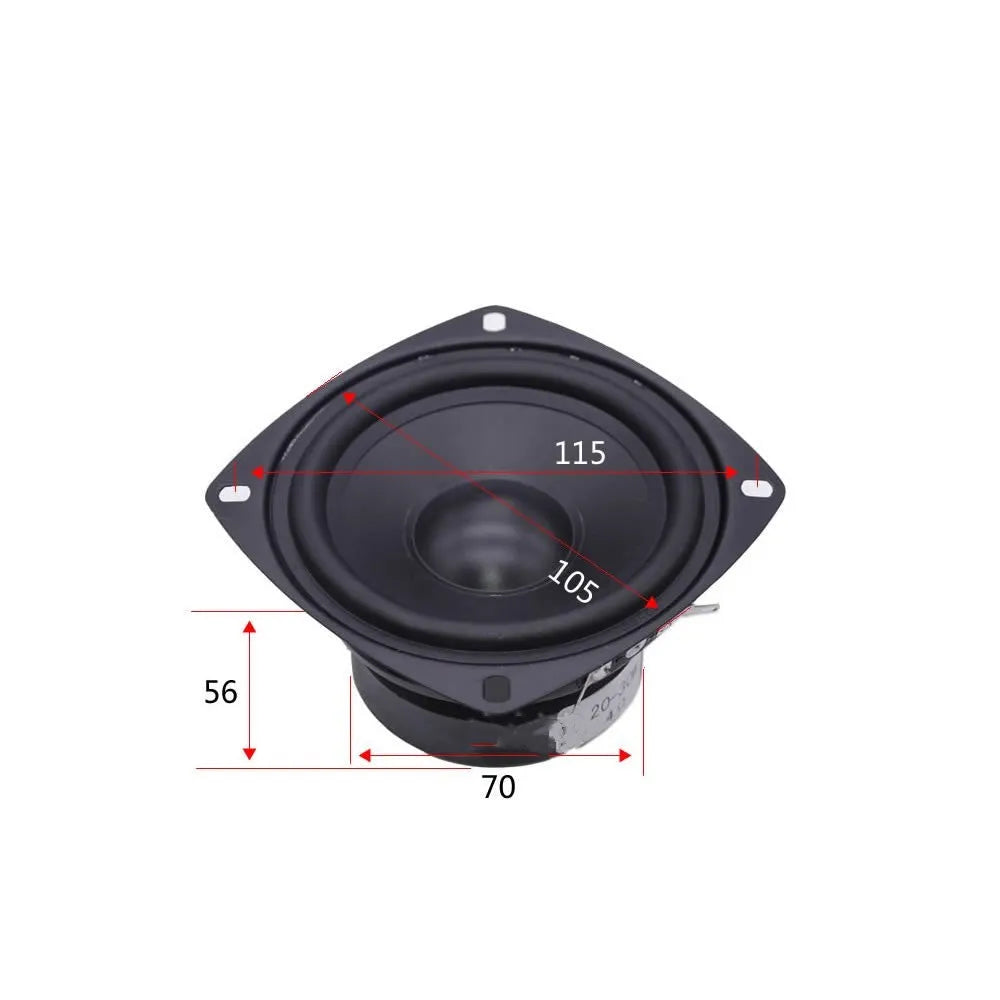 4-inch bass coaxial car horn speaker for General Motors vehicles with magnet material construction