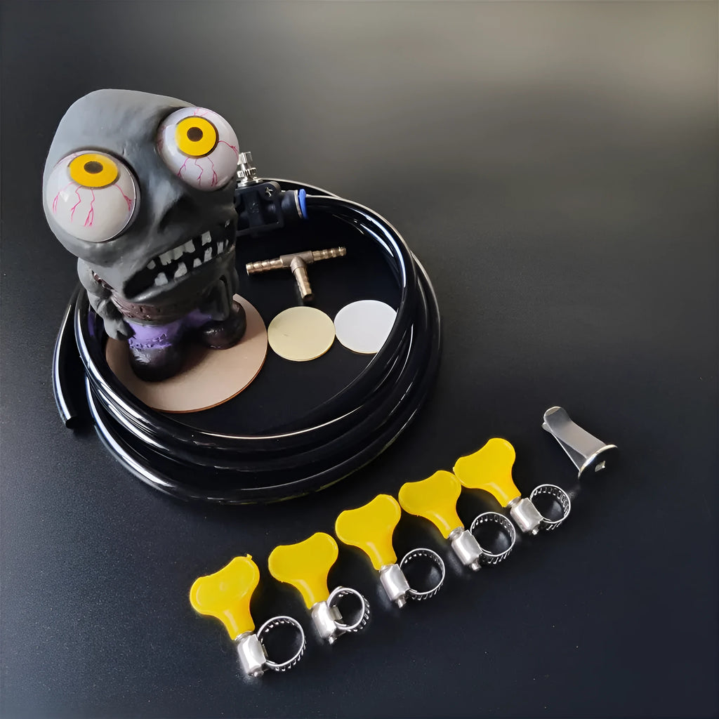 Car turbo boost eye doll kit with pressure valve and copper tube for turbo car interior decoration