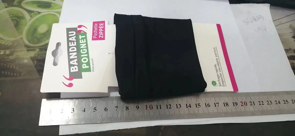 Waterproof PVC wrist bag armband sleeve for mobile phones, measuring 10 by 10.5 cm.