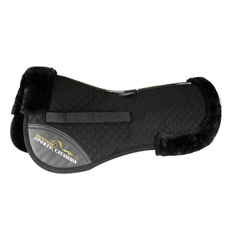 Riding saddle pad for equestrian and cycling with shock absorption waist protection