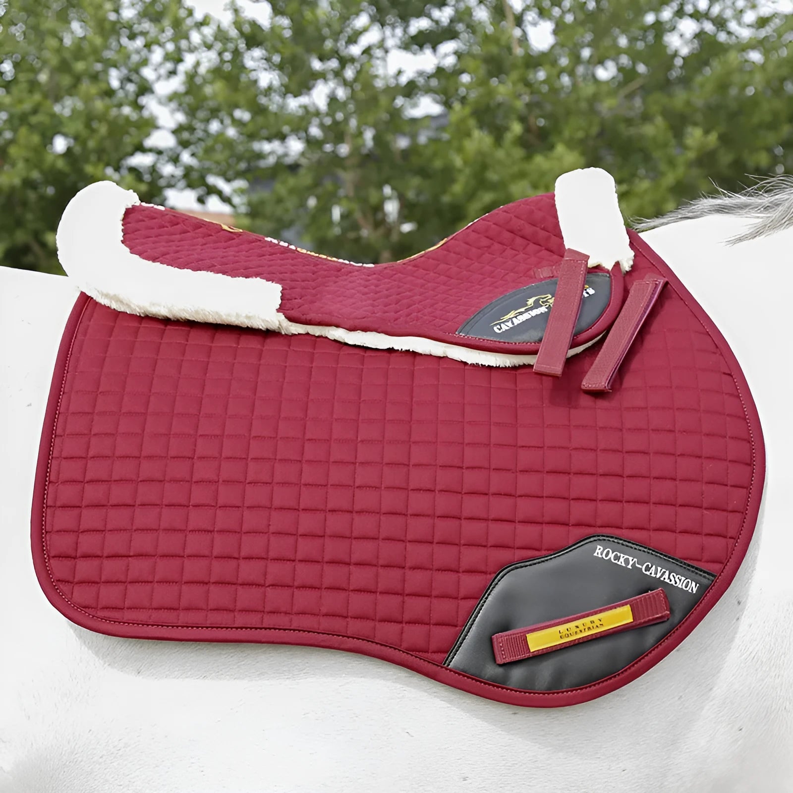 Riding saddle pad for equestrian and cycling with shock absorption waist protection