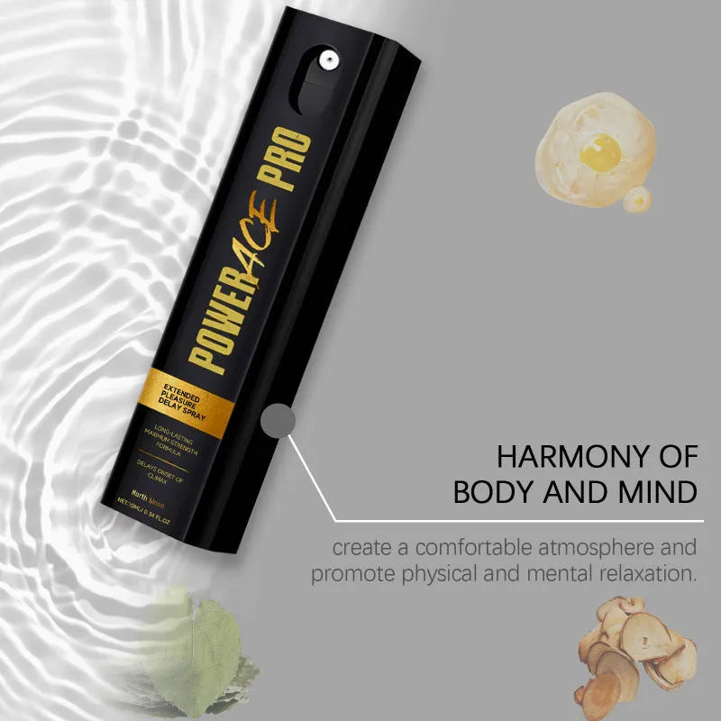 Men's compact 10ml body moisturising spray bottle with botanical extracts.