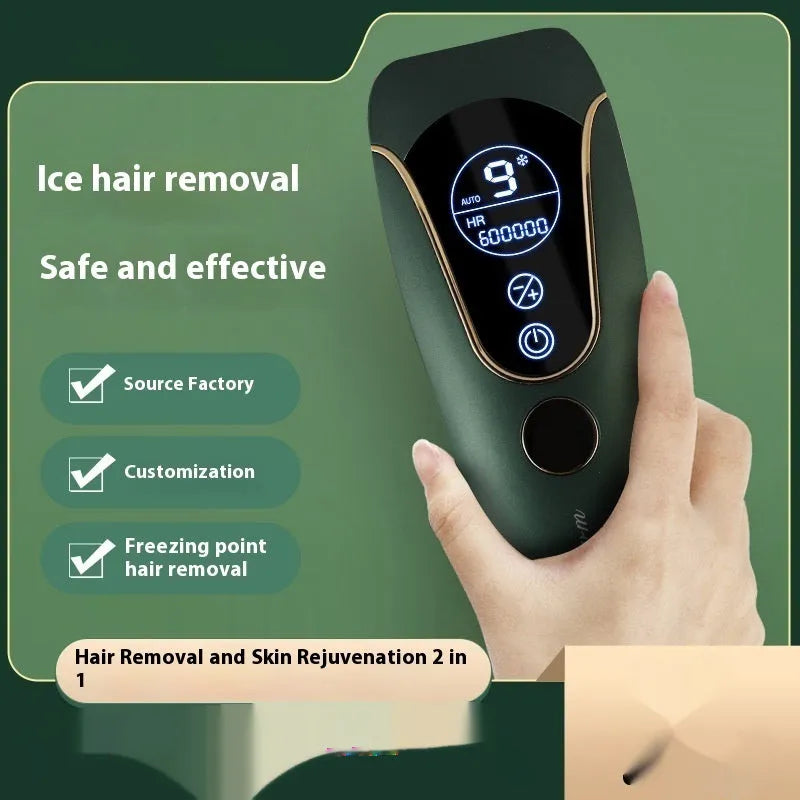 Freezing point hair removal device in sundial colours for body face legs and private areas